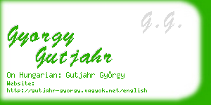 gyorgy gutjahr business card
